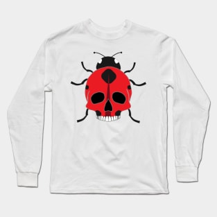 Ladybug Skull Long Sleeve T-Shirt